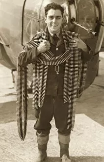 Humans Collection: An RAF Air Gunner Wearing His Chain of Office the Reg?