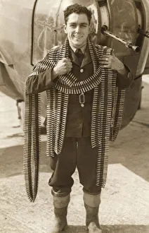 Images Dated 12th December 2017: An RAF Air Gunner Wearing His Chain of Office the Reg?