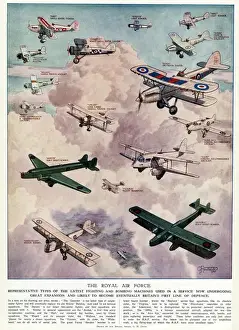 Expansion Prints: RAF aircraft of 1935 by G. H. Davis
