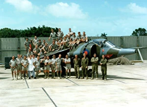 Images Dated 9th April 2020: RAF Belize - No.1417 Flight RAF July 1990 informal