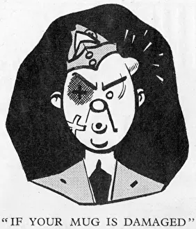 RAF cadet with black eye