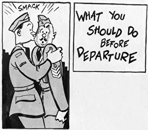 Heaton Prints: RAF cadet kissing sergeant