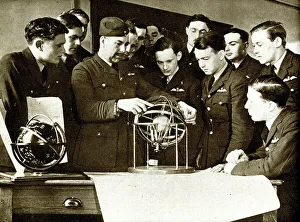 Cadets Prints: RAF cadets learn navigation and meteorology, WW2