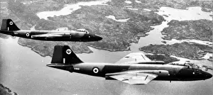 Two RAF English Electric Canberra PR9s over Malaya