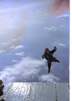 RAF Falcons freefall team, France