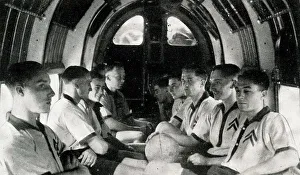 Heliopolis Prints: RAF football team fly to Palestine ready for match, WW2