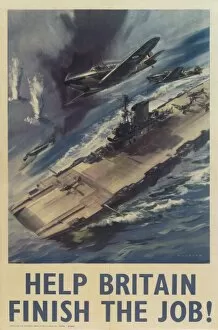Images Dated 24th May 2012: RAF Poster, Help Britain Finish The Job! WW2