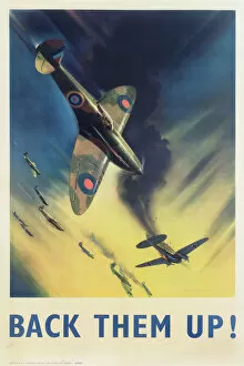 1940s Gallery: RAF Poster, Back Them Up! WW2