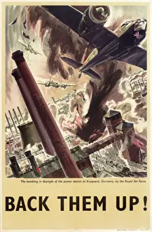 RAF Poster, Back Them Up! WW2