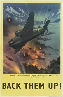 Images Dated 24th May 2012: RAF Poster, Back Them Up! WW2
