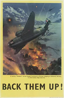 Images Dated 24th May 2012: RAF Poster, Back Them Up! WW2