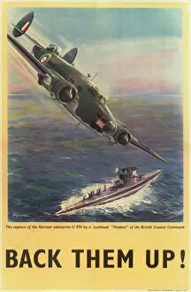 Ww 2 Collection: RAF Poster, Back Them Up! WW2