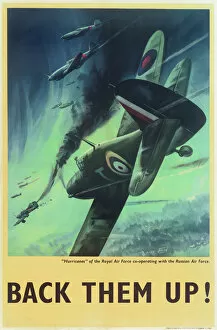 Images Dated 24th May 2012: RAF Poster, Back Them Up! WW2