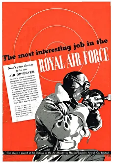 Observer Prints: RAF Recruitment : Air Observer