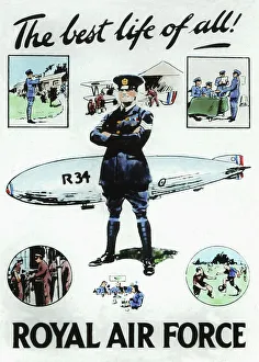 RAF Recruitment Poster early 1900s
