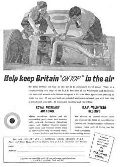 Wanted Prints: RAF Recruitment, RAFVR Aircrew & Groundcrew Wanted