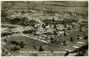 RAF (Royal Air Force) HQ, Uxbridge, Middlesex - aerial view