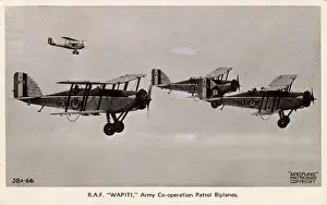RAF Westland Wapiti Biplanes - Army Co-operation patrol