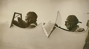 Gatwick Prints: RAFVR at Gatwick, an instructor and pupil