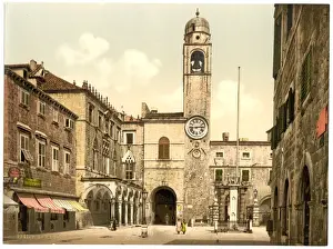 Guardi Prints: Ragusa, Corpi di Guardi Square, Dalmatia, Austro-Hungary