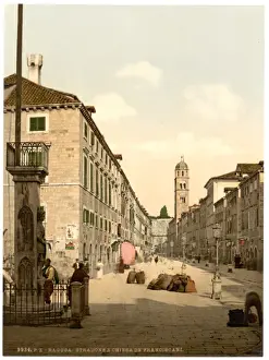 Ragusa Prints: Ragusa, the Franciscan Church, Dalmatia, Austro-Hungary