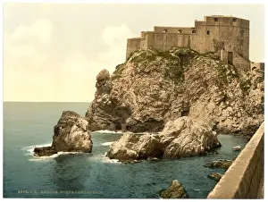 Ragusa Prints: Ragusa, San Lorenzo Fort, Dalmatia, Austro-Hungary