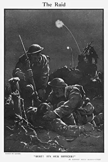 Bert Prints: The Raid, by Bairnsfather