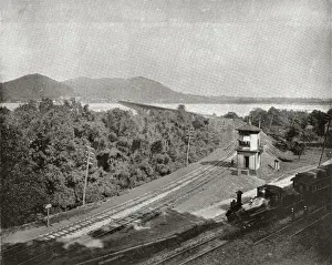 Rail Bridge of Susquehanna River, Harrisburg, Pennsylvania