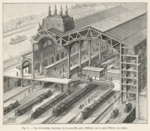 Gare Prints: RAIL / GARE D ORSAY 1898