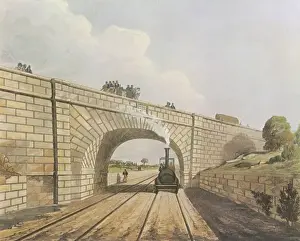 Sand Stone Prints: Rail / Rainhill Bridge