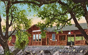 Portal Collection: Railroad depot, Yosemite Valley, California, USA