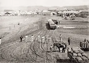 Railroad, railway track, Port Augusta, Western Australia