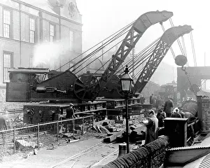 Elswick Prints: Railway accident at Elswick near Newcastle upon Tyne, 1909