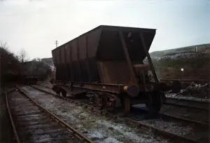 Quarry Prints: Railway Bogie Hopper Wagon, Tunstead Quarry, Derbyshire