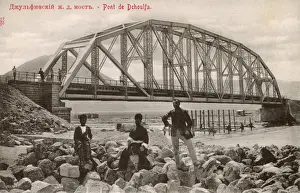 Bulgarian Prints: Railway Bridge at Chulfa, Varna, Bulgaria