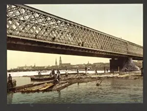 Railway bridge, Riga, Russia, (i. e. Latvia)