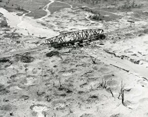 Bombing Collection: Railway bridge at Sinzig Germany, Allied bombing