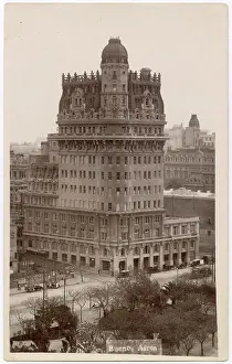 Buenos Prints: Railway building, Avenida Paseo Colon (Columbus Avenue)