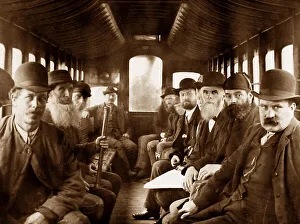 Railway carriage, Ballyclare, Ireland in 1883