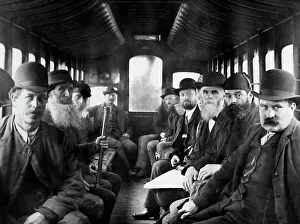 Images Dated 11th April 2020: Railway carriage, Ballyclare, Ireland in 1883