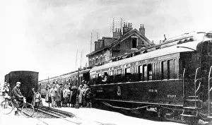 Armistice Prints: Railway carriage in Compeigne used to sign the Armistice WW1