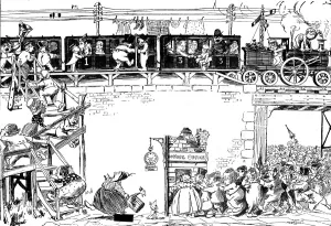 Elves Prints: Railway cartoon(2 of 2)