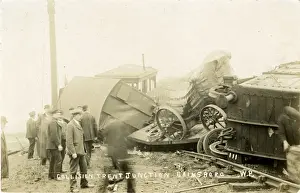Junction Prints: Railway Collision, Trent Junction, Gainsborough, England