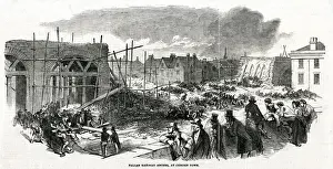 Collapsed Prints: Railway construction accident, Camden Town, London 1849