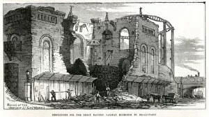 Extension Collection: Railway construction, extension to Broad Street, London 1871