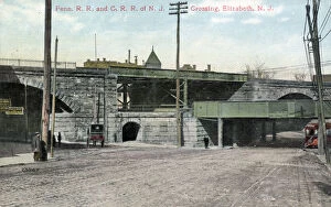 Railroad Gallery: Railway crossing at Elizabeth, New Jersey, USA
