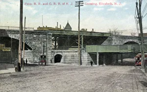 Images Dated 29th November 2019: Railway crossing at Elizabeth, New Jersey, USA