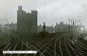 Tyne Collection: Railway Crossing - Newcastle-upon-Tyne