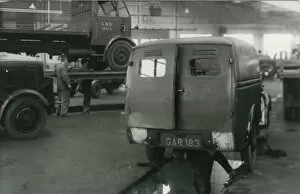 Garage Gallery: Railway Engine Shed in use as Road Transport Garage, Manningham, Bradford, Yorkshire