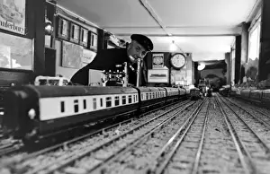 Enthusiasts Prints: Railway enthusiast couple in Essex